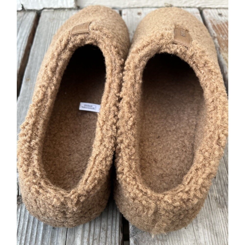 Bombas Sunday Slipper Women's 10 Sherpa Slip On Mule Slippers - Dark Camel - Picture 7 of 12